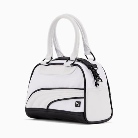 Mini Grip Women's Cross Body Bag, WHITE/BLACK, small