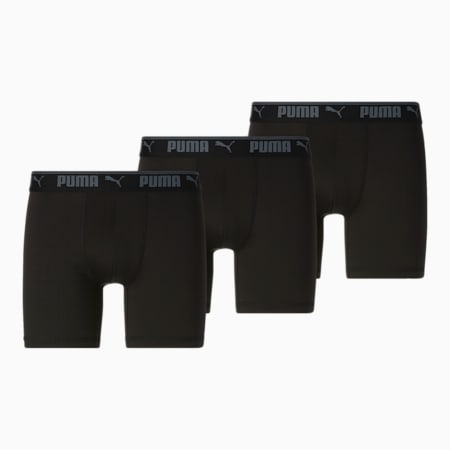 Men's Training Boxer Briefs [3 Pack], BLACK / GREY, small