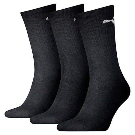 PUMA kurze Crew-Socken 3er-Pack, black, small