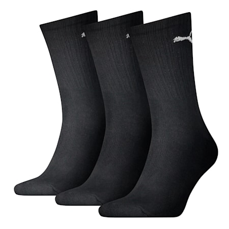 Medias deportivas, pack de 3 pares, black, small-PER