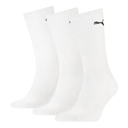 Medias deportivas, pack de 3 pares, white, small-PER