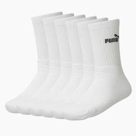 Sport Socks 6 Pack, white, small-AUS