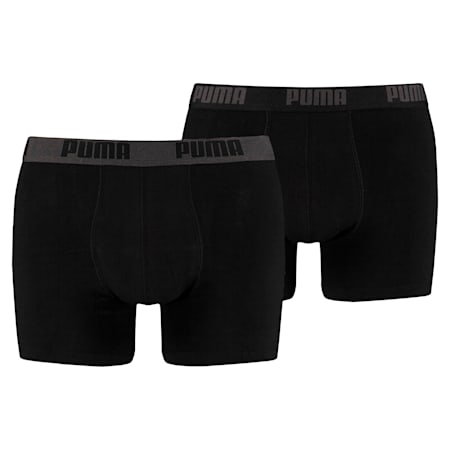 Boxer Shorts 2er Pack, black / black, small