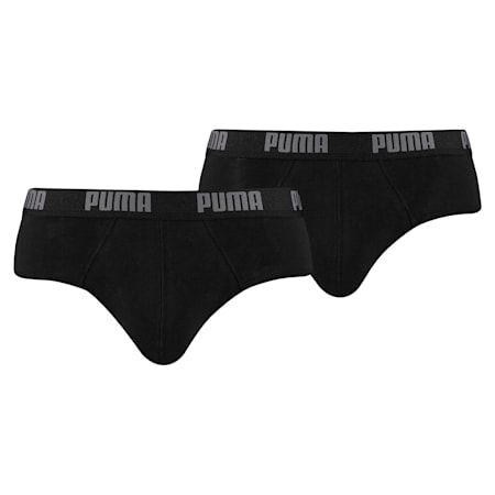 Calzoncillos PUMA básicos para hombre, pack de 2, black / black, small