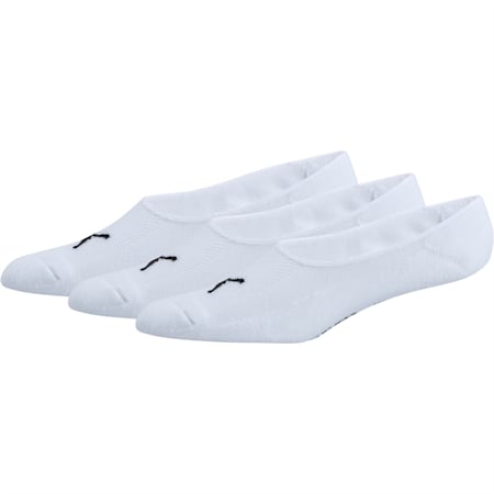 Men’s Liner Socks (3 Pairs), white-black, small
