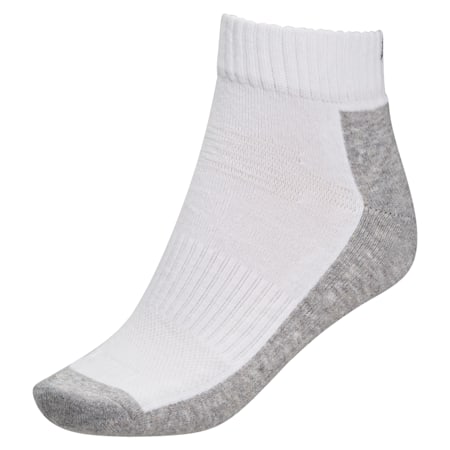 Puma Multisport Quarter Socks, white / grey, small-AUS