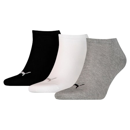 Trainer Socks 3 Pack, grey/white/black, small-AUS