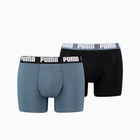 PUMA Basic Men's Boxers 2 Pack, skydiver, small