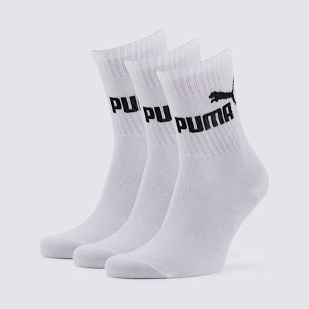 Basic Trainers Sports Socks 3 Pack, white, small-SEA