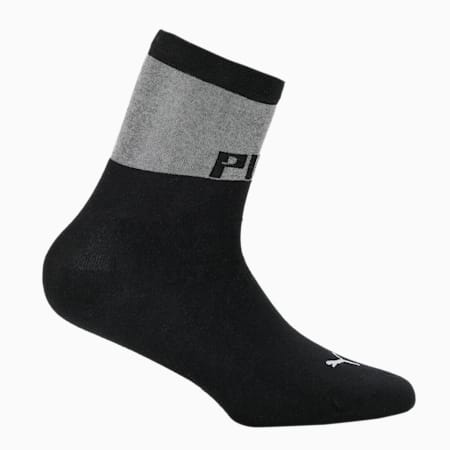 SG x PUMA Transparent Top Crew Socks [1 Pair], black, small-IND
