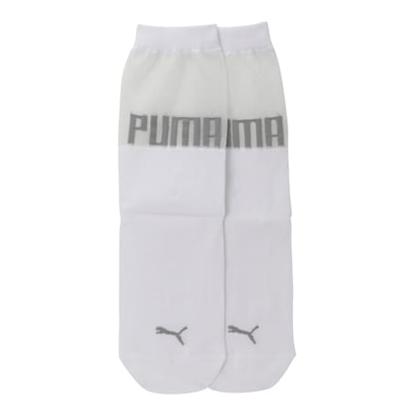 SG x PUMA Transparent Top Crew Socks [1 Pair], white, small-IND