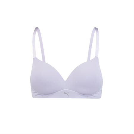 puma triangle padded bralette