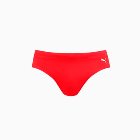PUMA Swim Classic Men's Swimming Brief, red, small