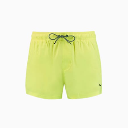 PUMA Men's Short Length Swimming Shorts, vibrant yellow, small