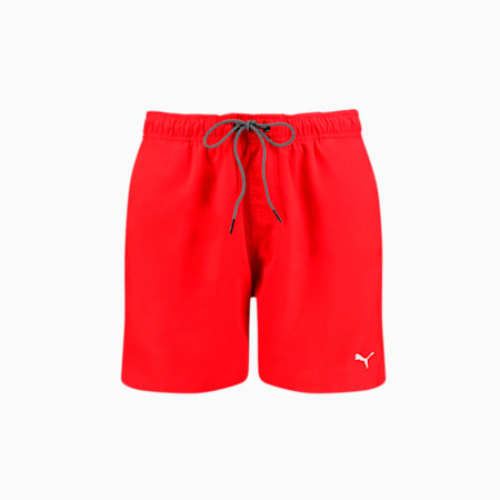 PUMA Swim Halflange Zwembroek voor Heren, red, small