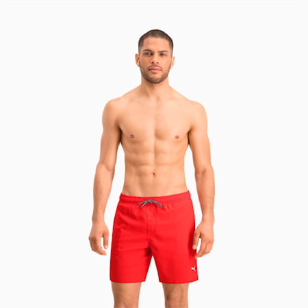 Męskie szorty pływackie o średniej długości PUMA Swim, red, small