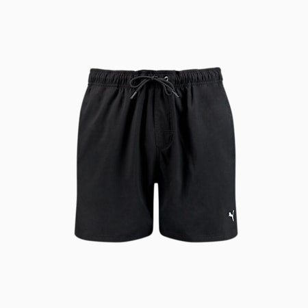 PUMA Swim Halflange Zwembroek voor Heren, black, small