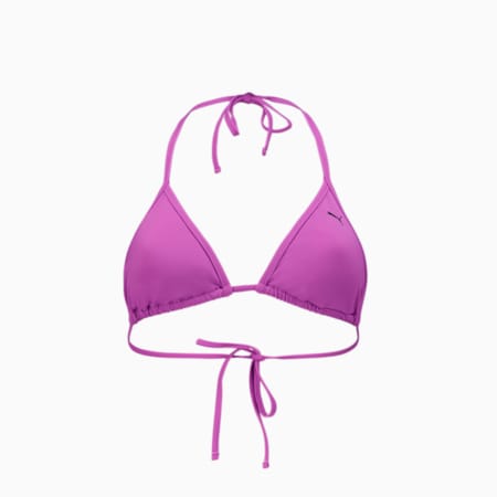 PUMA Swim Triangle Bikini-Oberteil Damen, purple, small