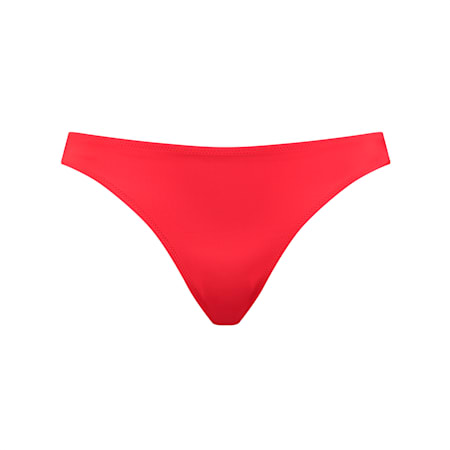 PUMA Swim Klassische Damen Bikinihose, red, small