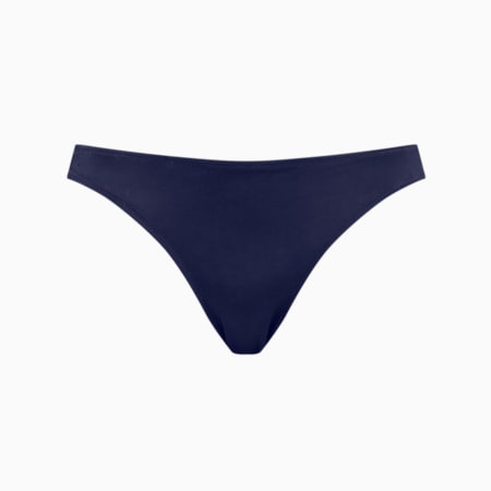 PUMA Swim Women's Classic Bikini Bottom, navy, small