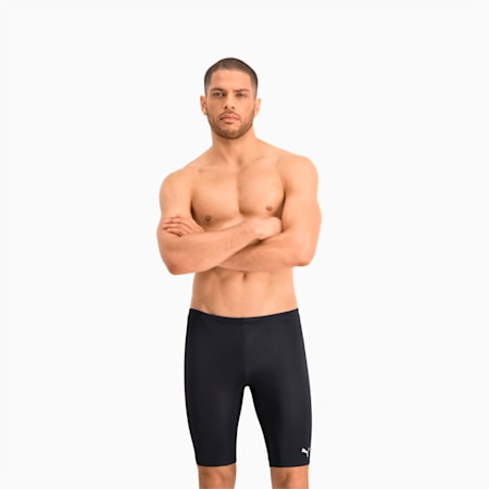 PUMA Swim Men's Jammer Swimsuit, black, small