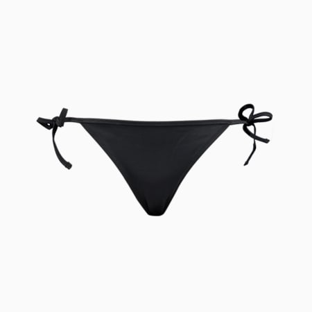PUMA Swim Women's Bikini Bottoms Side Tie, black, small-GBR