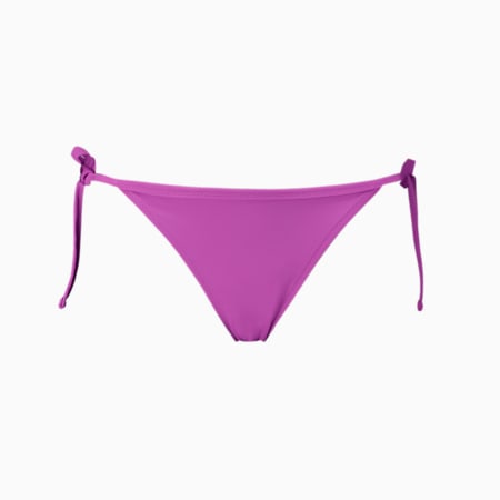 PUMA Swim Bikinibroekje voor Dames met Touwtjes, purple, small