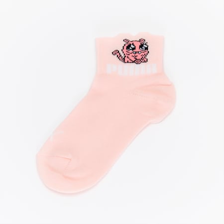 PUMA Kids Sports Quarter Socks 1P, pink, small-SEA