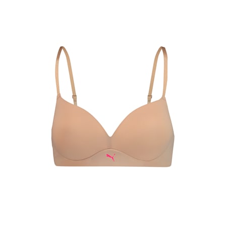 puma triangle padded bralette