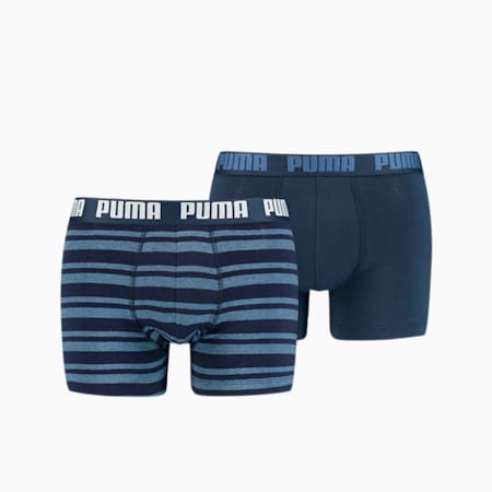 PUMA Heritage Stripe Men's Boxers - 2 Pack, denim, small-AUS