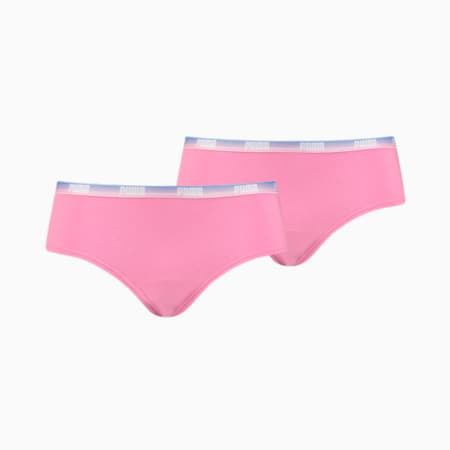 PUMA Women's Hipster 2 pack, Pink Icing, small-AUS