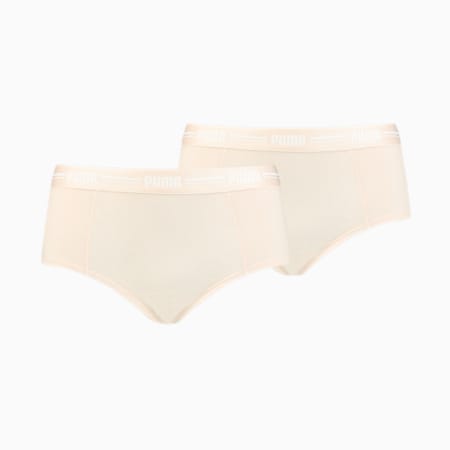 Pack de 2 minishorts para mujer, rose dust, small