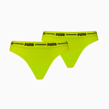 PUMA Women's String 2 Pack, lime green, small