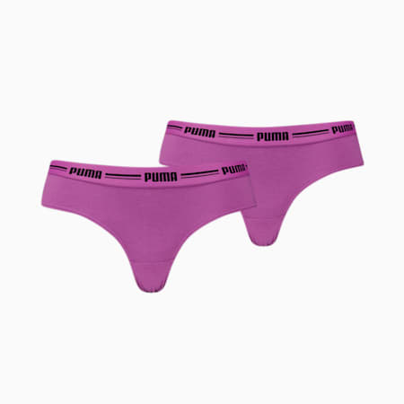 Lot de 2 slips brésiliens PUMA Femme, purple, small