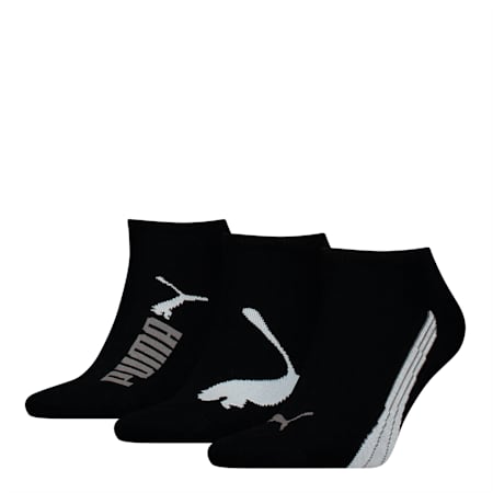 PUMA Unisex 3 pack Sneaker Socks, black, small-SEA