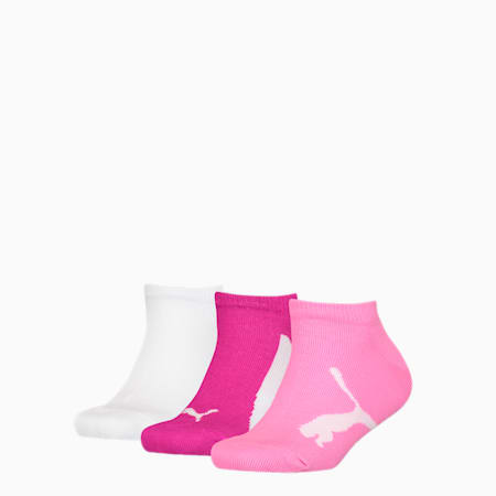 Lot de 3 paires de socquettes de sport BWT pour enfant PUMA, parfait pink, small