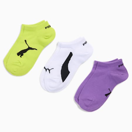 PUMA Kids Socks Pack de 3 Calcetines Invisibles niños, Green Flash, 23  Regular Bebés: : Moda