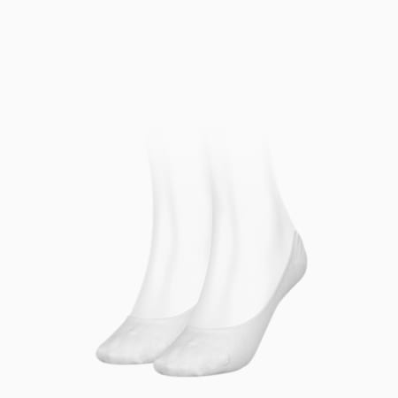 PUMA Women's Footies 2 Pack, white, small