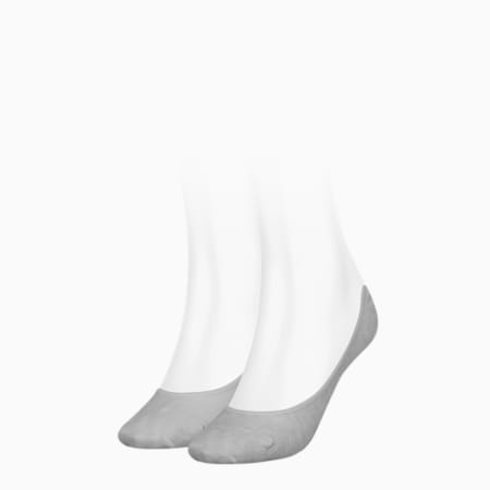 Lot de 2 paires de chaussettes invisibles pour femme PUMA, grey melange, small