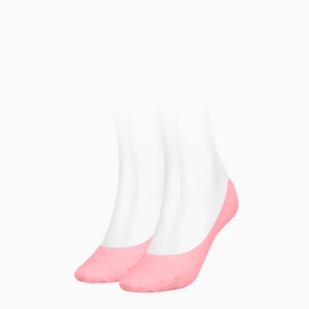 PUMA Footie's voor Dames, set van 2 paar, pink, small
