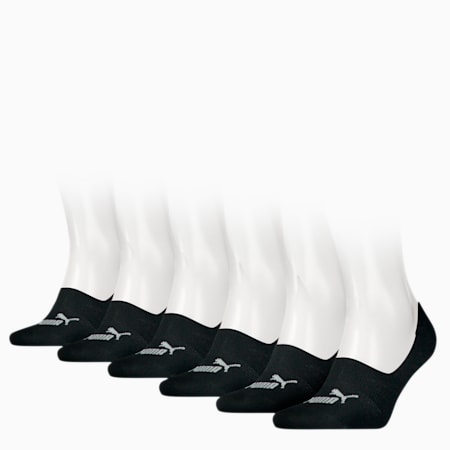 PUMA Elements Footies Socks 6 Pack, black, small-AUS
