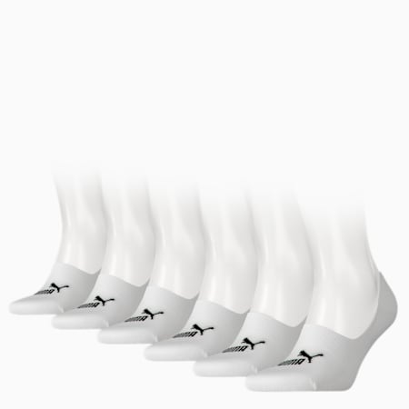 PUMA Elements Footies Socks 6 Pack, white, small-AUS
