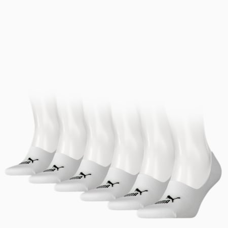 PUMA Elements Footies Socks 6 Pack, white, small-NZL