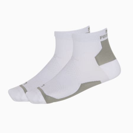 Elements Unisex Performance Socks - 2 Pack, white, small-AUS