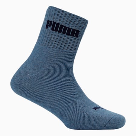 PUMA Sport Unisex Quarter Socks Pack of 1, Denim, small-IND