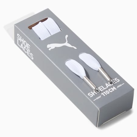 PUMA Laces with Metallic Tips, White, small-PHL