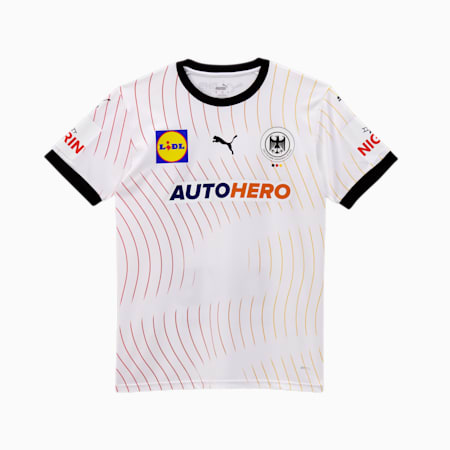 Męska koszulka domowa reprezentacji Niemiec w piłce ręcznej 2024, PUMA White-PUMA Black, small