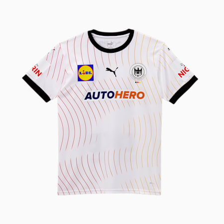 Duitsland Handbal 2024 thuisshirt voor jongeren, PUMA White-PUMA Black, small