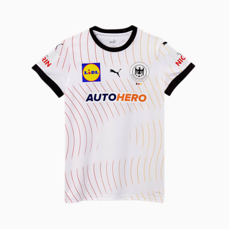 Damska koszulka domowa reprezentacji Niemiec w piłce ręcznej 2024, PUMA White-PUMA Black, small