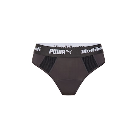 PUMA x Modibodi Active Thong (Super-Light), Black - Grey, small